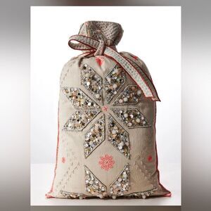 Free People Tan Embroidered Star Pouch